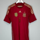 Shop 2013/15 SPAIN A.INIESTA #6 HOME SHIRT (M) ADIDAS, classic football shirts, vintage football shirts & retro soccer jerseys at Cult Kits