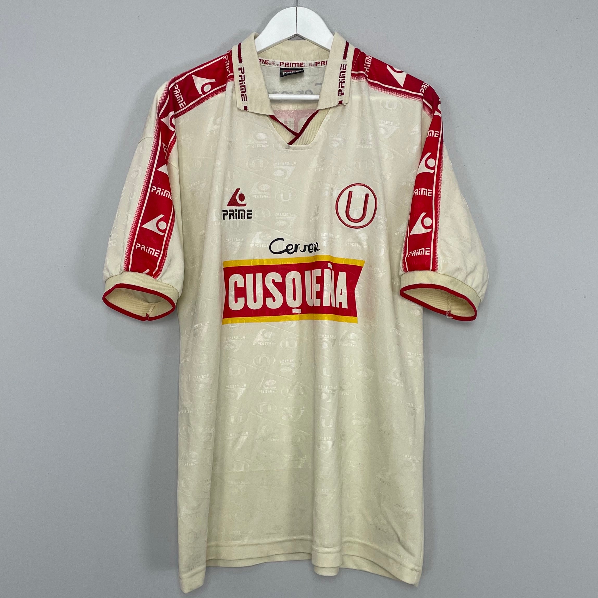 Shop 2000/01 UNIVERSITARIO HOME SHIRT (XL) PRIME, classic football shirts, vintage football shirts & retro soccer jerseys at Cult Kits
