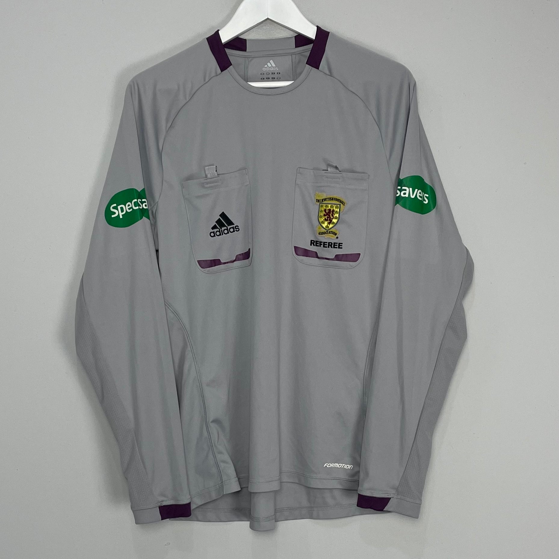 Shop 2012/13 SCOTTISH FA REFEREE SHIRT (L) ADIDAS, classic football shirts, vintage football shirts & retro soccer jerseys at Cult Kits