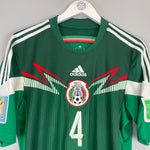 Shop 2014/15 MEXICO R.MARQUEZ #4 HOME SHIRT (M) ADIDAS, classic football shirts, vintage football shirts & retro soccer jerseys at Cult Kits