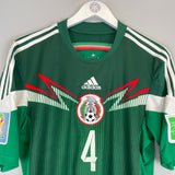 Shop 2014/15 MEXICO R.MARQUEZ #4 HOME SHIRT (M) ADIDAS, classic football shirts, vintage football shirts & retro soccer jerseys at Cult Kits