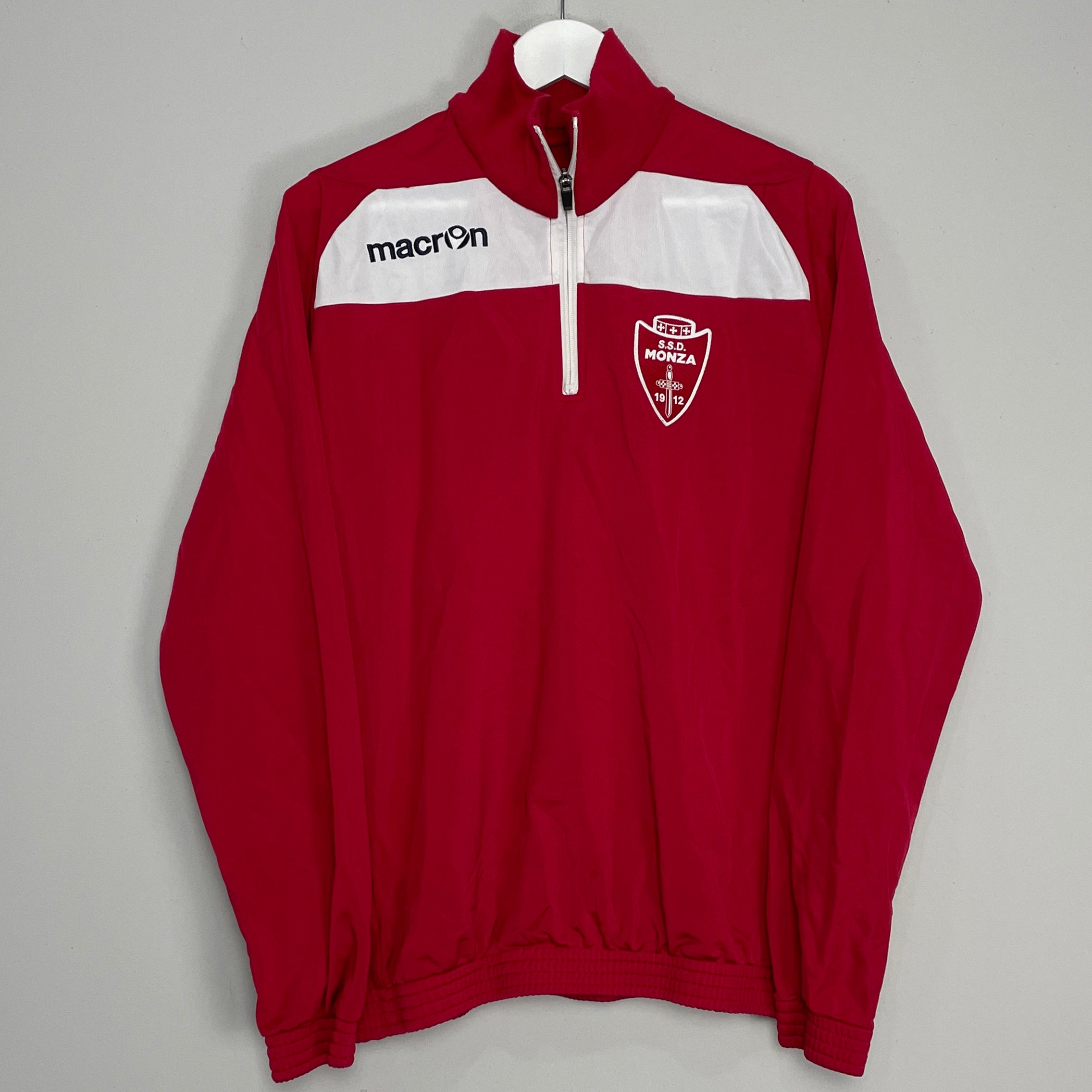 Shop 2017/18 MONZA 1/4 ZIP JACKET (L) MACRON, classic football shirts, vintage football shirts & retro soccer jerseys at Cult Kits