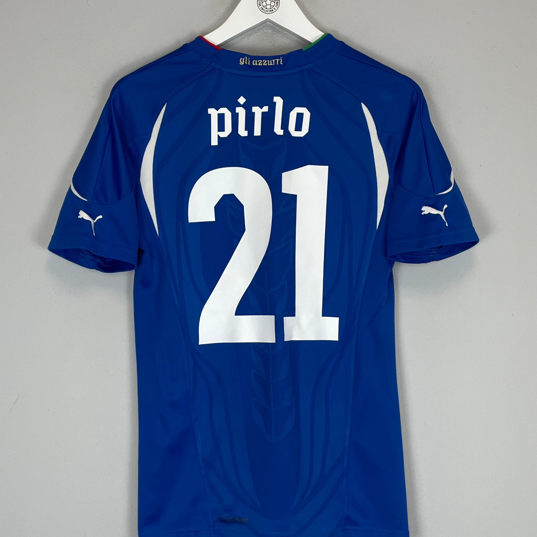 Shop 2010/12 ITALY PIRLO #21 HOME SHIRT (S) PUMA, classic football shirts, vintage football shirts & retro soccer jerseys at Cult Kits