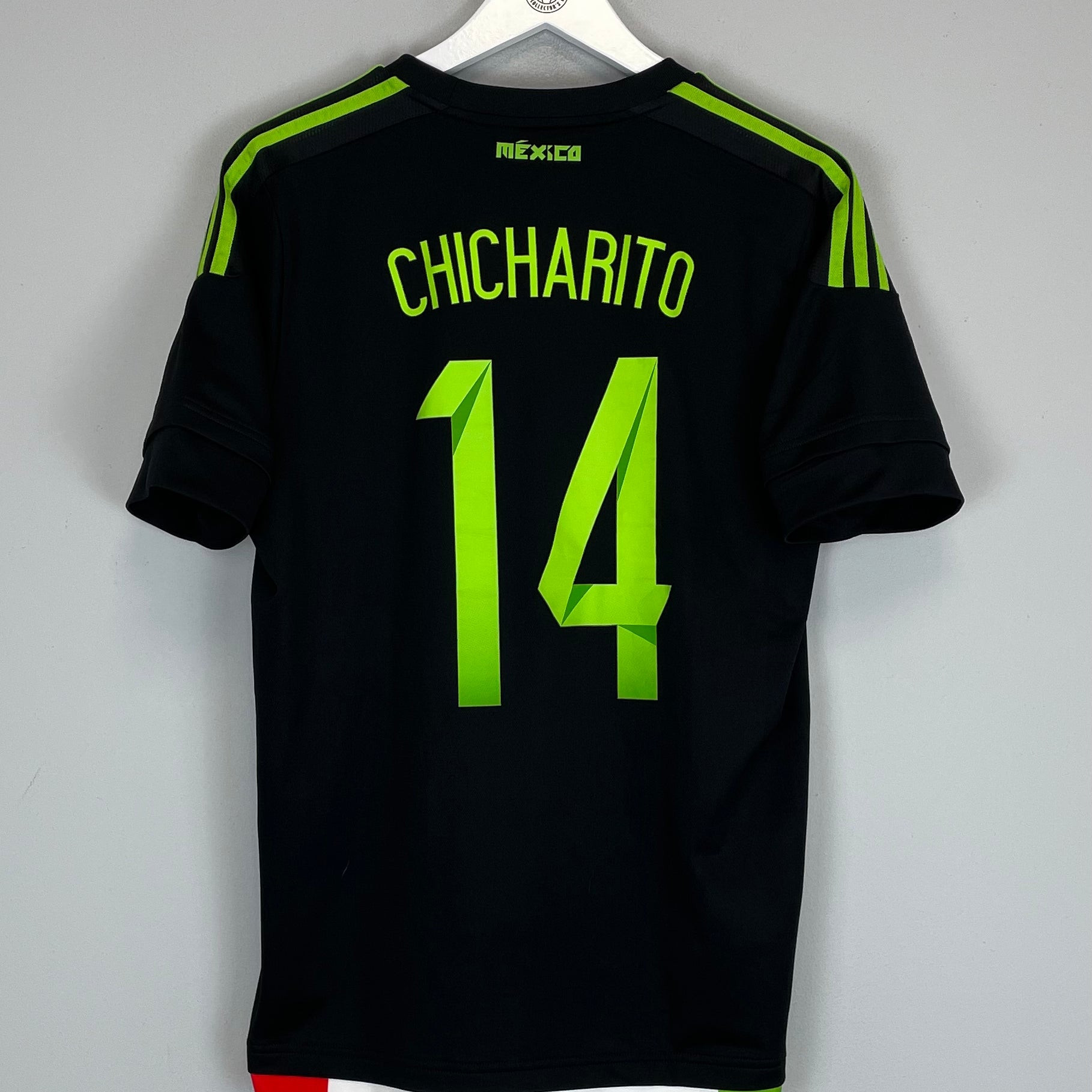 Shop 2015/16 MEXICO CHICHARITO #14 AWAY SHIRT (M) ADIDAS, classic football shirts, vintage football shirts & retro soccer jerseys at Cult Kits