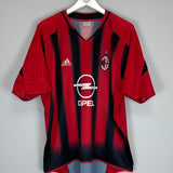 2004/05 AC MILAN MALDINI #3 HOME SHIRT (XL) ADIDAS