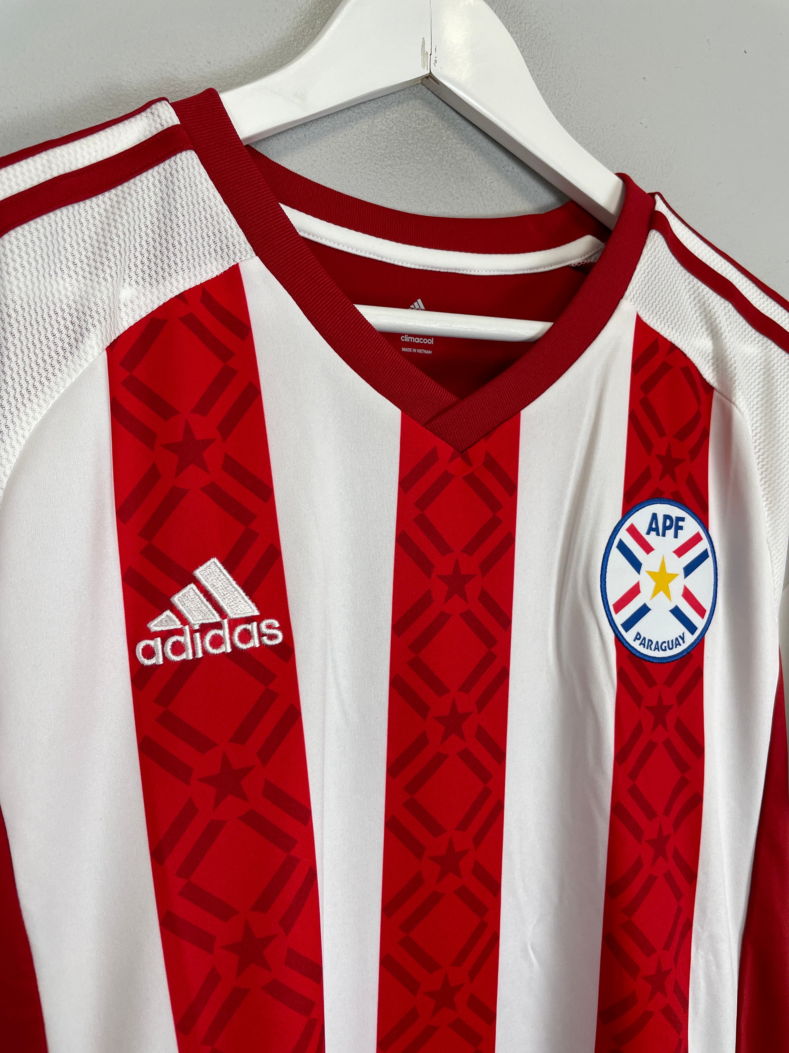 Shop 2015 PARAGUAY COPA AMERICA HOME SHIRT (L) ADIDAS, classic football shirts, vintage football shirts & retro soccer jerseys at Cult Kits