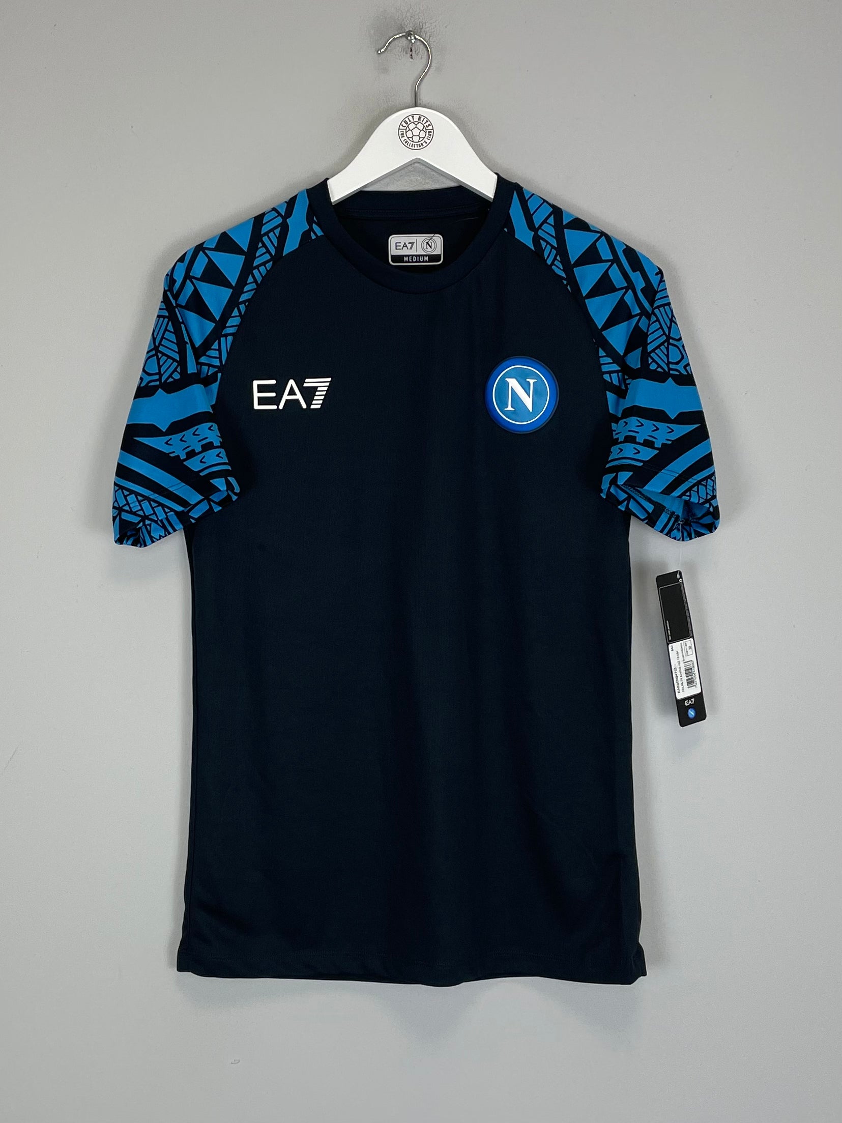 Shop 2023/24 NAPOLI *BNWT* TRAINING SHIRT (M) EA7, classic football shirts, vintage football shirts & retro soccer jerseys at Cult Kits