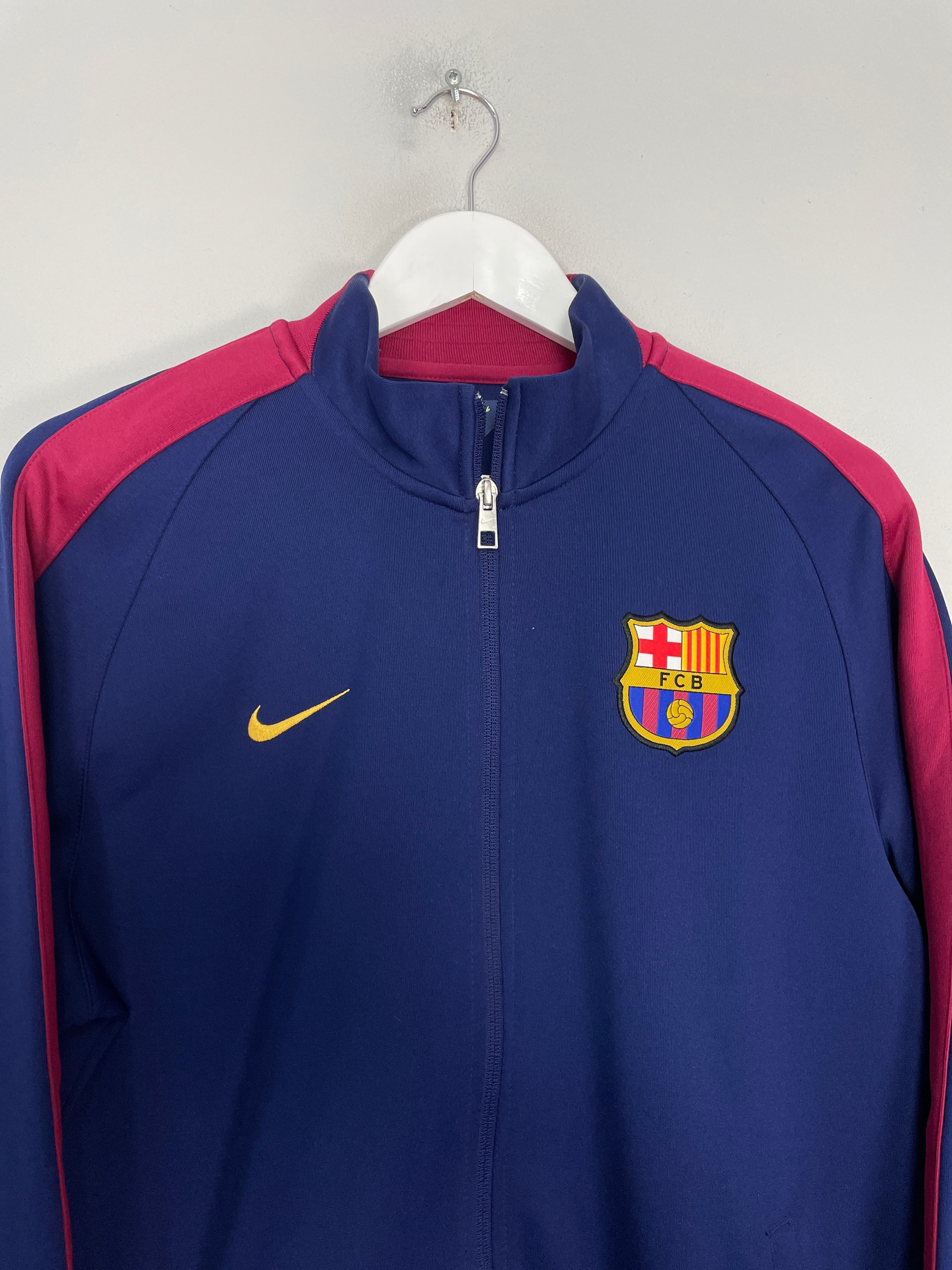 Shop 2014/15 BARCELONA TRACK JACKET (L) NIKE, classic football shirts, vintage football shirts & retro soccer jerseys at Cult Kits