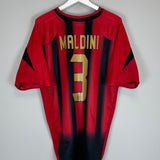 2004/05 AC MILAN MALDINI #3 HOME SHIRT (XL) ADIDAS