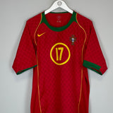 Shop 2004/06 PORTUGAL C.RONALDO #17 HOME SHIRT (L) NIKE, classic football shirts, vintage football shirts & retro soccer jerseys at Cult Kits