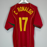 Shop 2004/06 PORTUGAL C.RONALDO #17 HOME SHIRT (L) NIKE, classic football shirts, vintage football shirts & retro soccer jerseys at Cult Kits