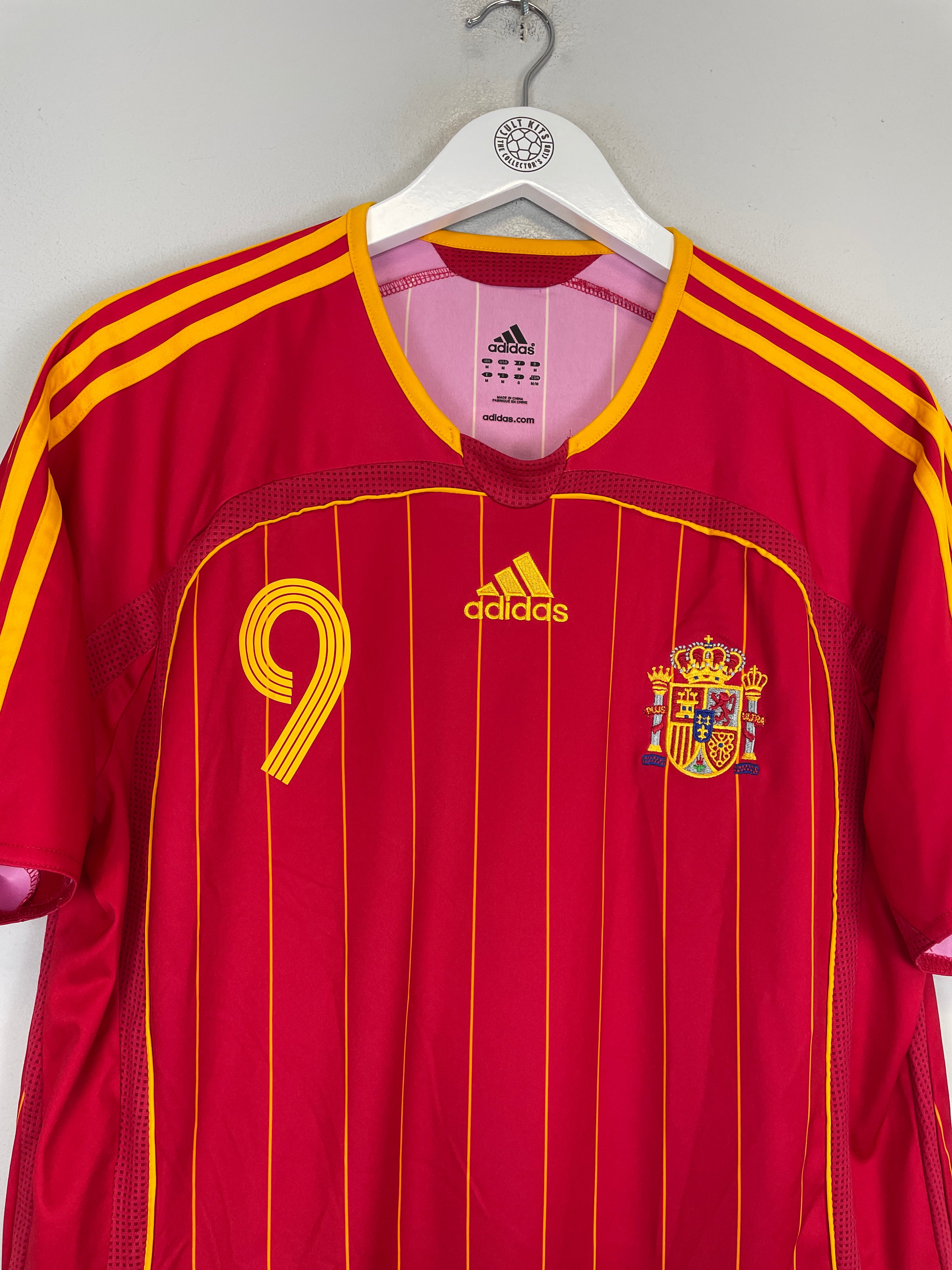 Shop 2006/08 SPAIN F.TORRES #9 HOME SHIRT (M) ADIDAS, classic football shirts, vintage football shirts & retro soccer jerseys at Cult Kits
