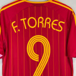Shop 2006/08 SPAIN F.TORRES #9 HOME SHIRT (M) ADIDAS, classic football shirts, vintage football shirts & retro soccer jerseys at Cult Kits