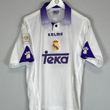 Shop 1997/98 REAL MADRID ROBERTO CARLOS #3 HOME SHIRT (M) KELME, classic football shirts, vintage football shirts & retro soccer jerseys at Cult Kits
