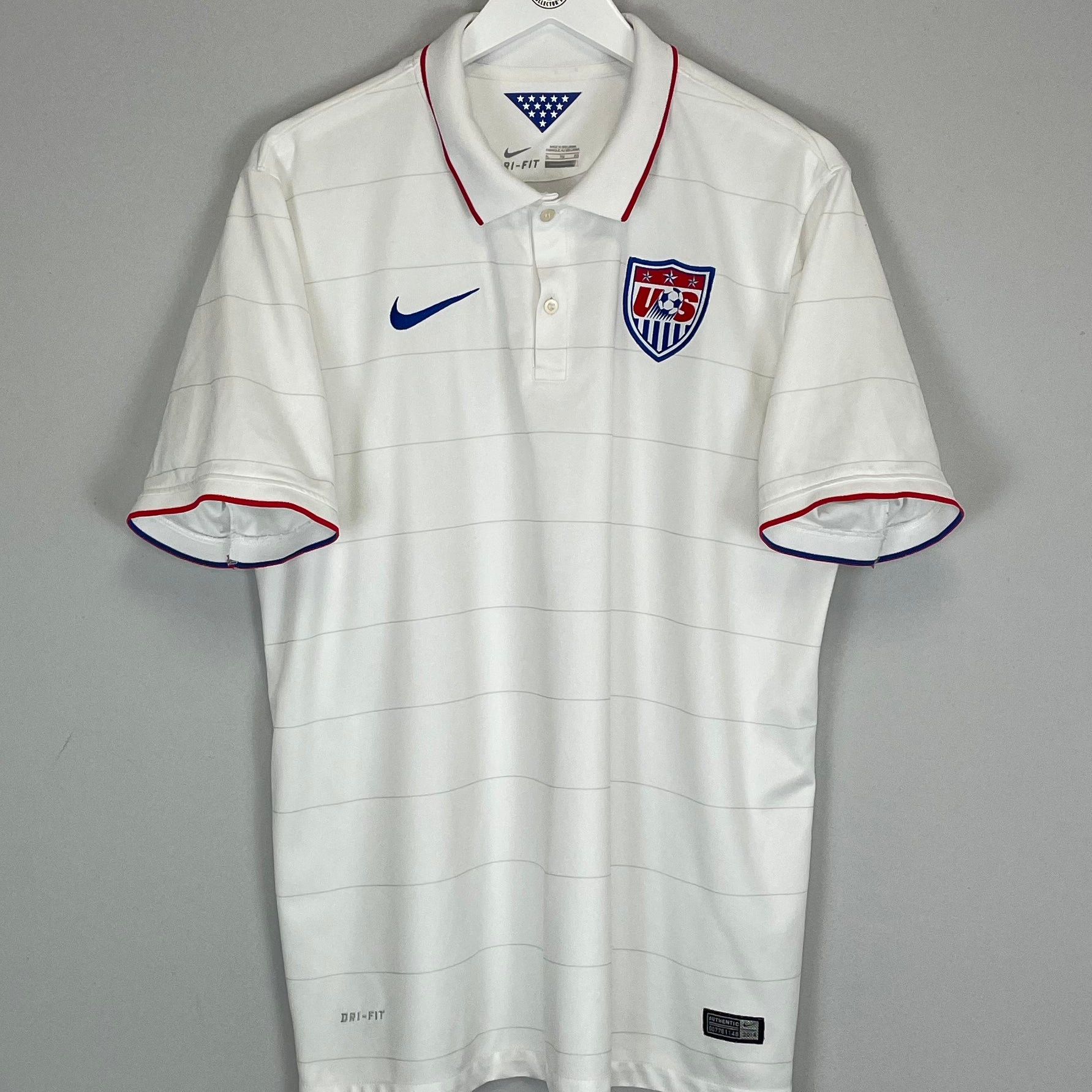 Shop 2014/15 USA HOME SHIRT (XL) NIKE, classic football shirts, vintage football shirts & retro soccer jerseys at Cult Kits