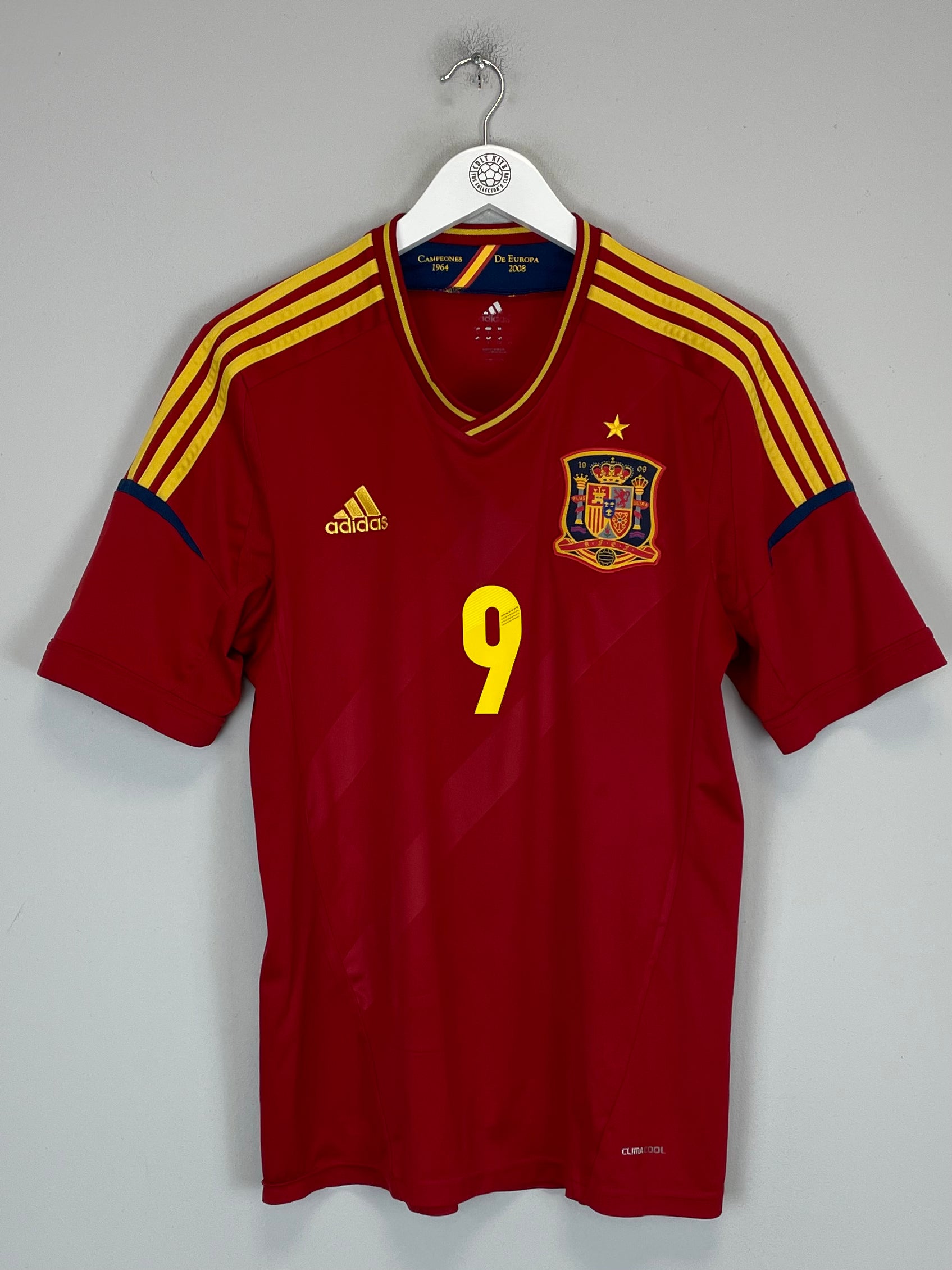 Shop 2011/12 SPAIN TORRES #9 HOME SHIRT (L) ADIDAS, classic football shirts, vintage football shirts & retro soccer jerseys at Cult Kits