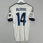 Shop 2012/13 REAL MADRID ALONSO #14 HOME SHIRT (S) ADIDAS, classic football shirts, vintage football shirts & retro soccer jerseys at Cult Kits