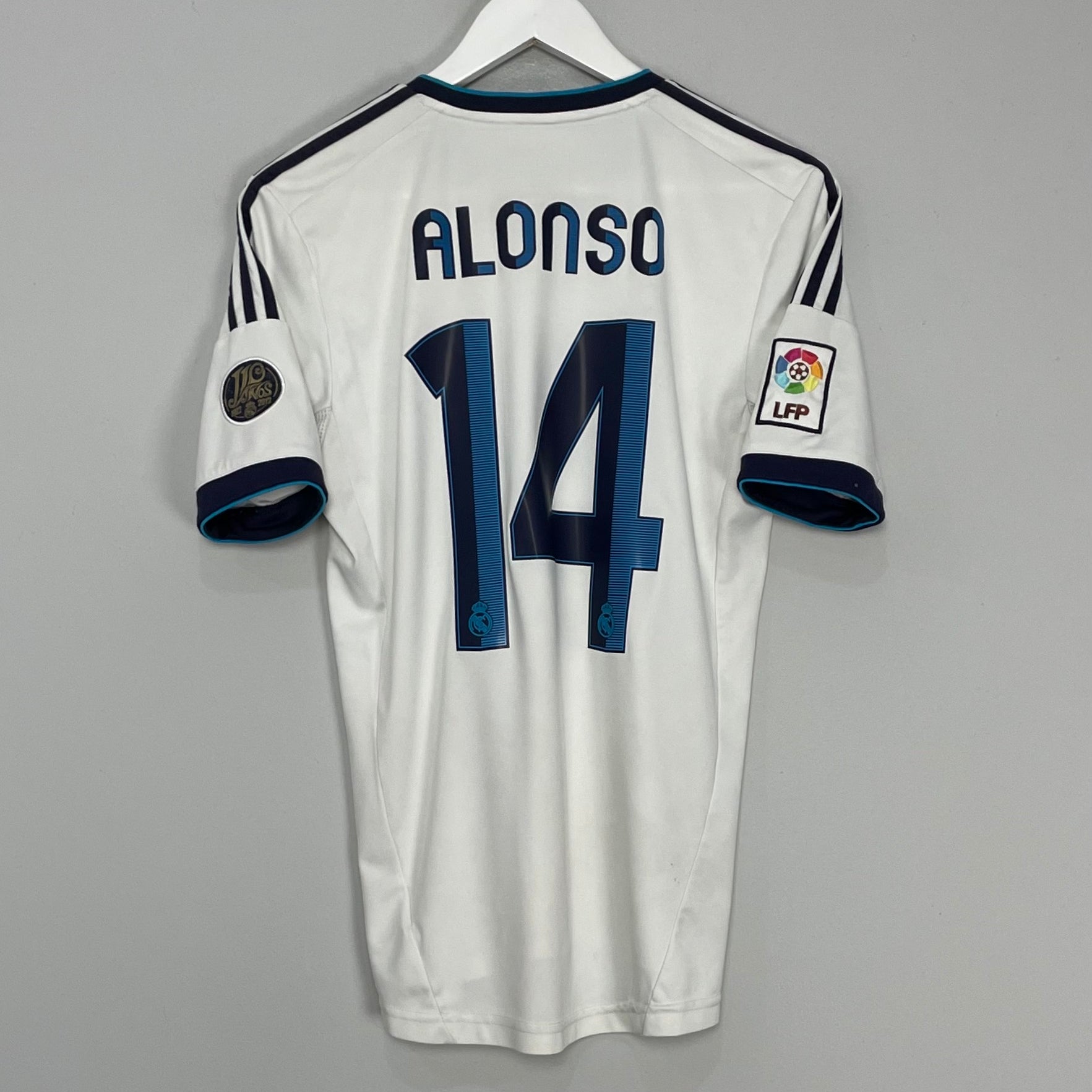 Shop 2012/13 REAL MADRID ALONSO #14 HOME SHIRT (S) ADIDAS, classic football shirts, vintage football shirts & retro soccer jerseys at Cult Kits