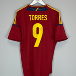 Shop 2011/12 SPAIN TORRES #9 HOME SHIRT (L) ADIDAS, classic football shirts, vintage football shirts & retro soccer jerseys at Cult Kits