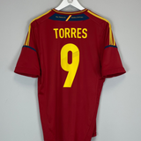 Shop 2011/12 SPAIN TORRES #9 HOME SHIRT (L) ADIDAS, classic football shirts, vintage football shirts & retro soccer jerseys at Cult Kits