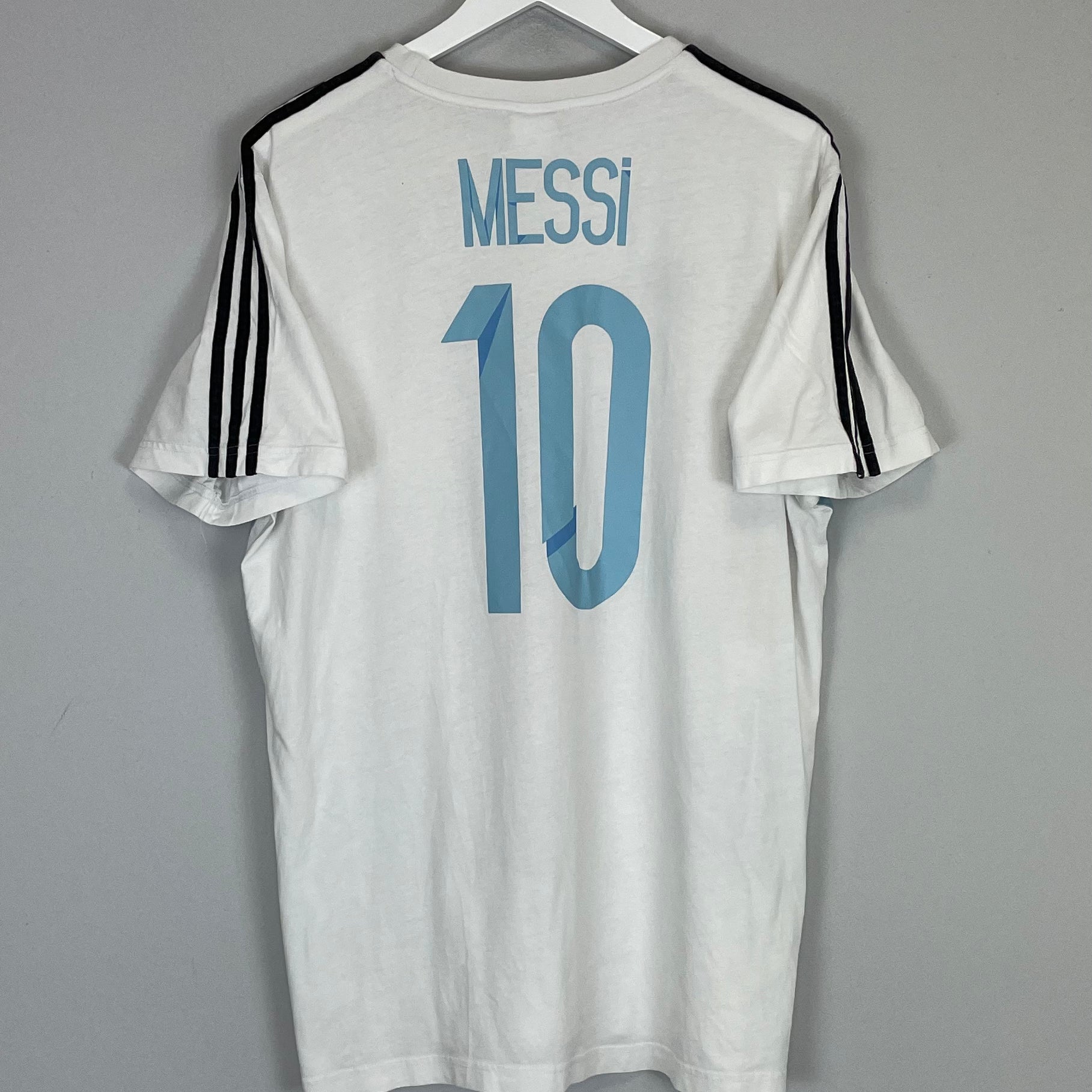Shop 2013 ARGENTINA MESSI #10 T-SHIRT (XL) ADIDAS, classic football shirts, vintage football shirts & retro soccer jerseys at Cult Kits