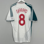 Shop 2006/07 LIVERPOOL GERRARD #8 AWAY SHIRT (L) ADIDAS, classic football shirts, vintage football shirts & retro soccer jerseys at Cult Kits