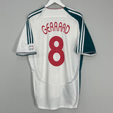 Shop 2006/07 LIVERPOOL GERRARD #8 AWAY SHIRT (L) ADIDAS, classic football shirts, vintage football shirts & retro soccer jerseys at Cult Kits