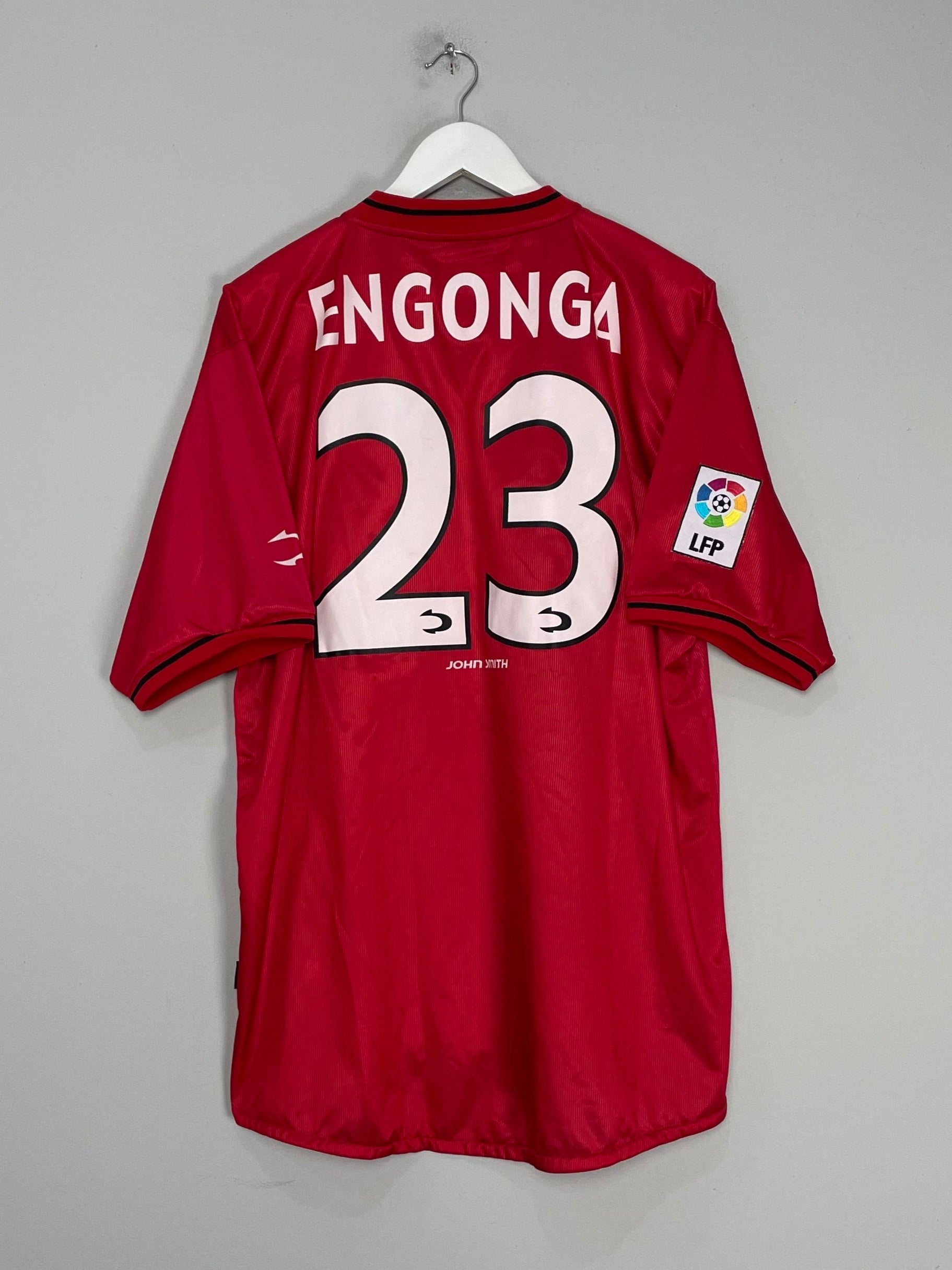 2000/01 REAL MALLORCA ENGONGA #23 *SIGNED* HOME SHIRT (XXL) JOHN SMITH