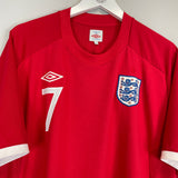 Shop 2010/12 ENGLAND BECKHAM #7 AWAY SHIRT (XXL) UMBRO, classic football shirts, vintage football shirts & retro soccer jerseys at Cult Kits