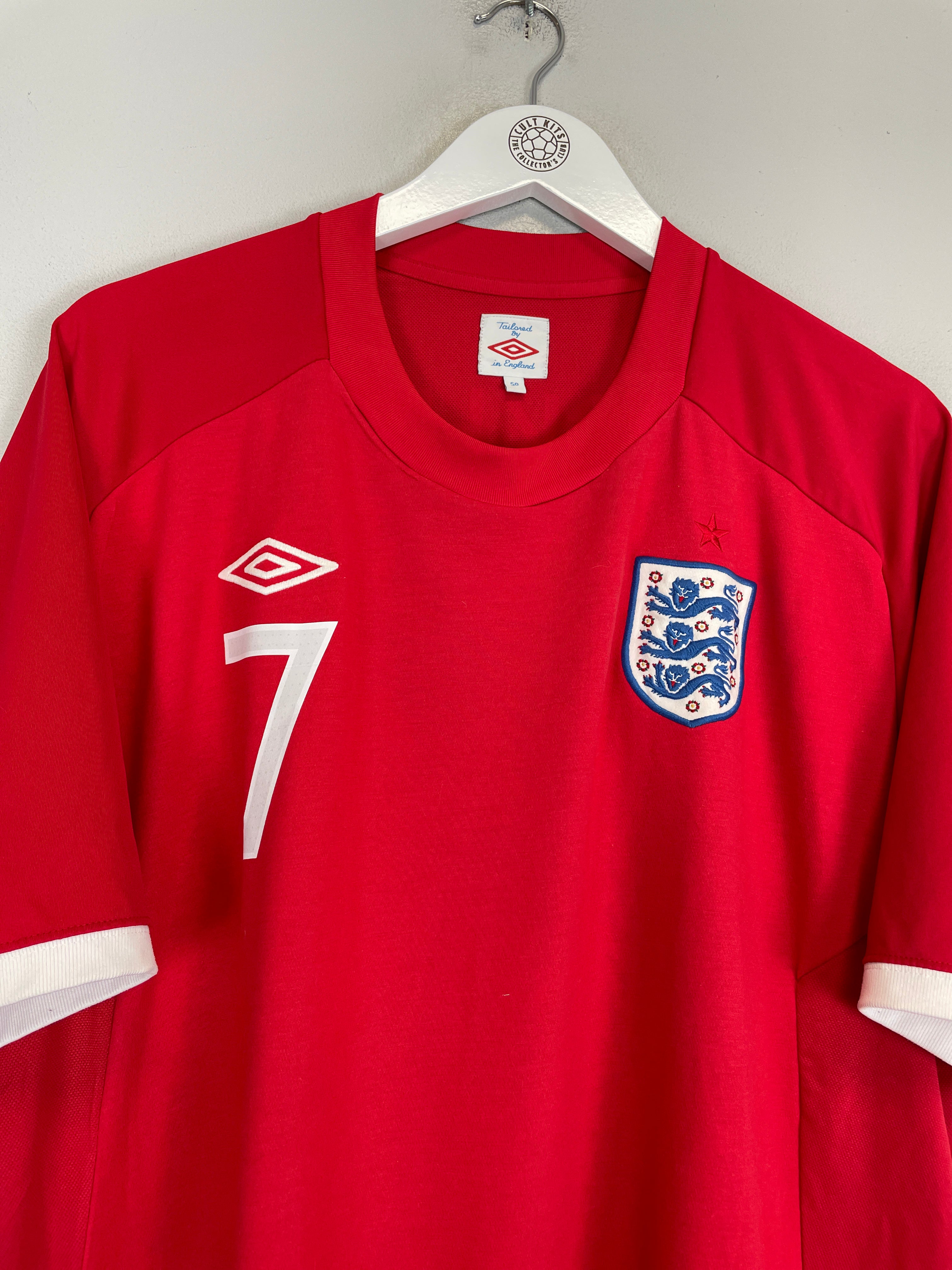 Shop 2010/12 ENGLAND BECKHAM #7 AWAY SHIRT (XXL) UMBRO, classic football shirts, vintage football shirts & retro soccer jerseys at Cult Kits