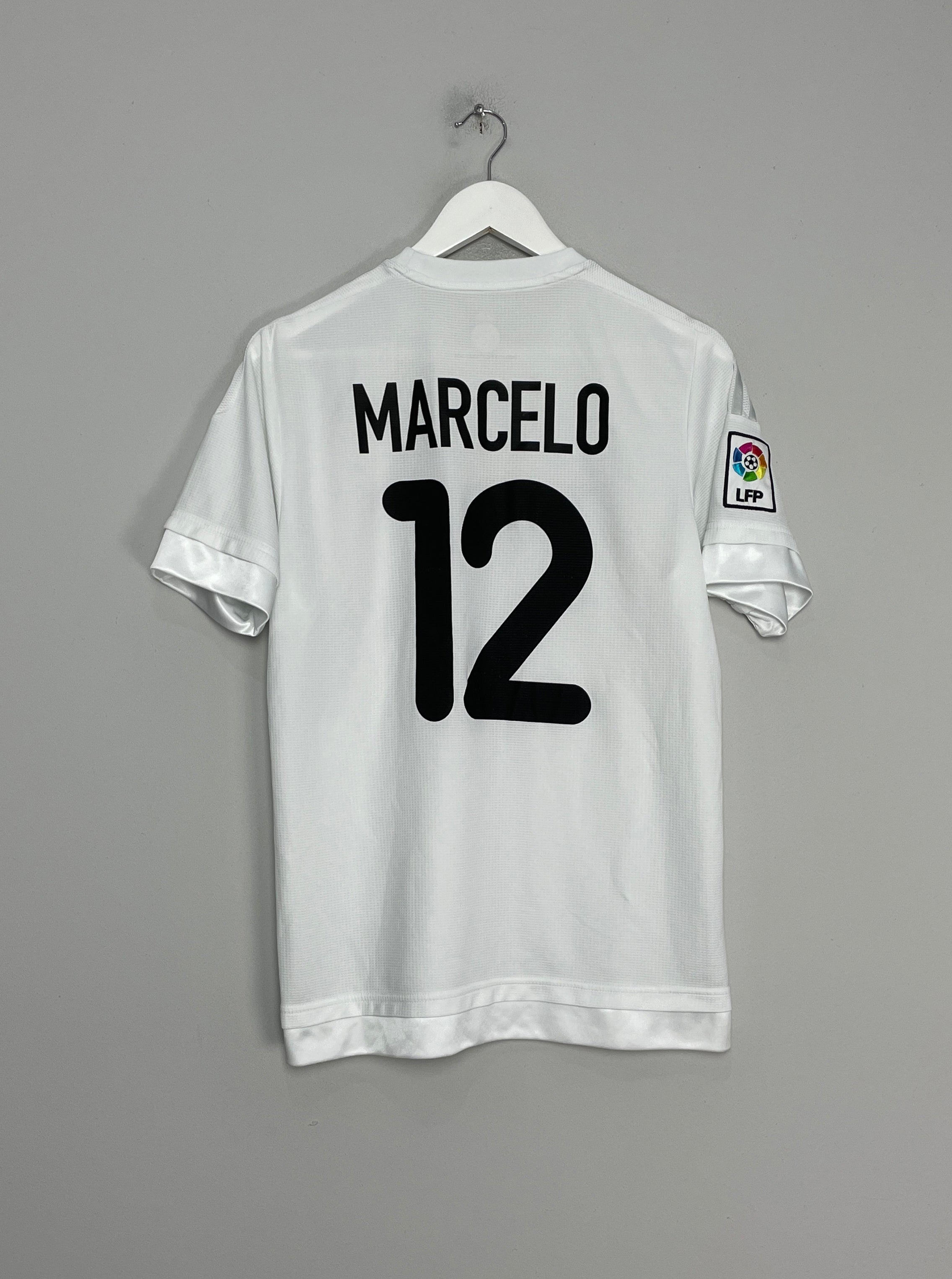 Shop 2015/16 REAL MADRID MARCELO #12 HOME SHIRT (M) ADIDAS, classic football shirts, vintage football shirts & retro soccer jerseys at Cult Kits