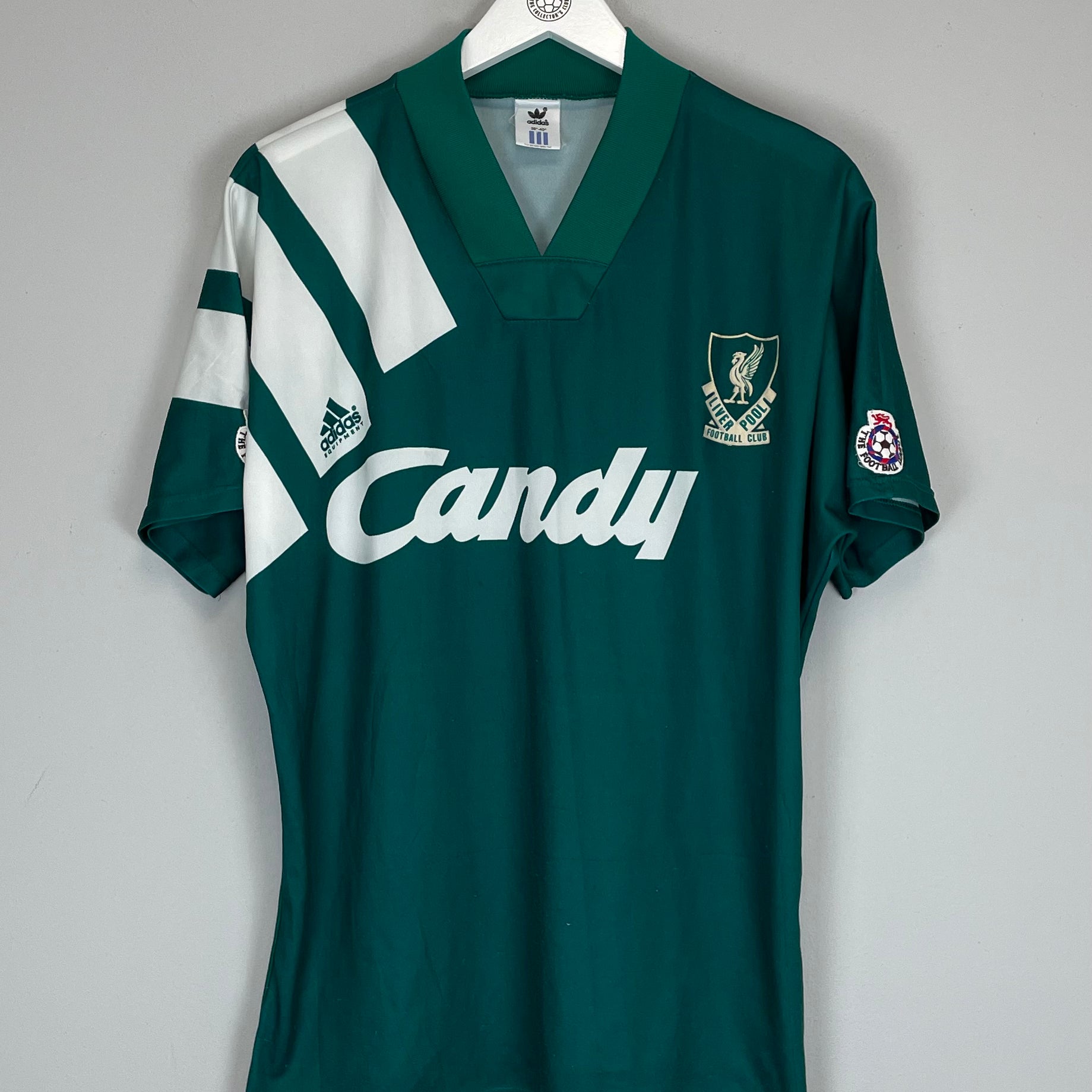 Shop 1991/92 LIVERPOOL AWAY SHIRT (M) ADIDAS, classic football shirts, vintage football shirts & retro soccer jerseys at Cult Kits