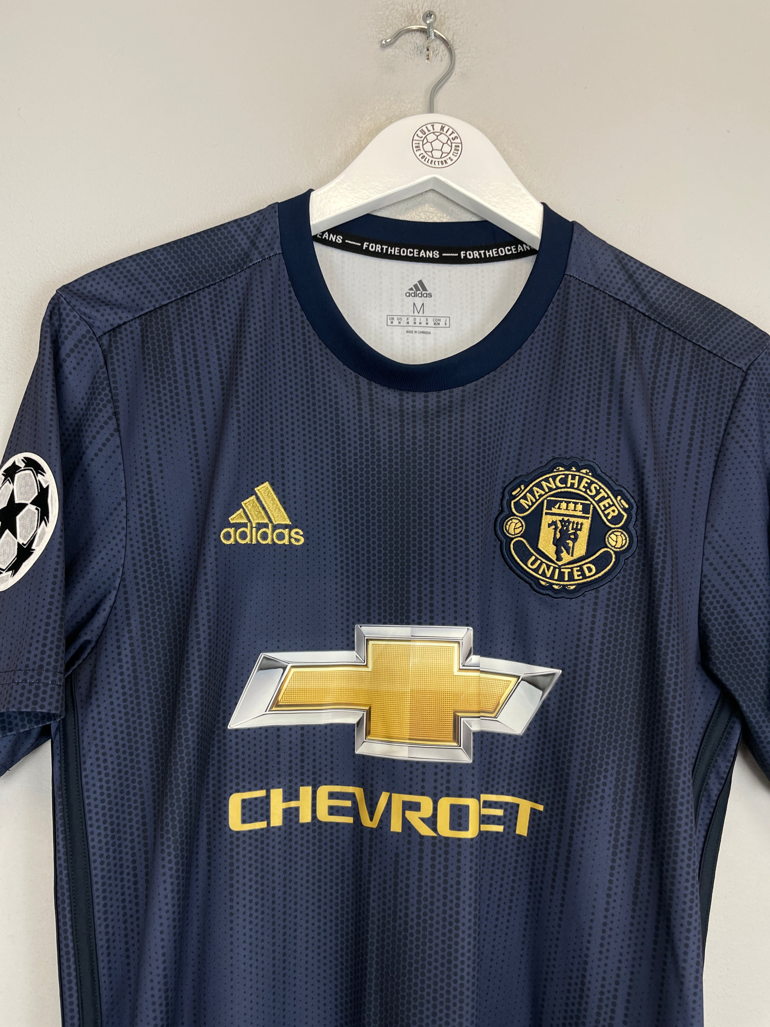 Shop 2018/19 MANCHESTER UNITED POGBA #6 C/L THIRD SHIRT (M) ADIDAS, classic football shirts, vintage football shirts & retro soccer jerseys at Cult Kits