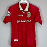 1999/00 MANCHESTER UNITED BECKHAM #7 C/L HOME SHIRT (S) UMBRO