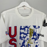 Shop 1994 USA WORLD CUP T-SHIRT (M) ADIDAS, classic football shirts, vintage football shirts & retro soccer jerseys at Cult Kits