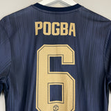 Shop 2018/19 MANCHESTER UNITED POGBA #6 C/L THIRD SHIRT (M) ADIDAS, classic football shirts, vintage football shirts & retro soccer jerseys at Cult Kits