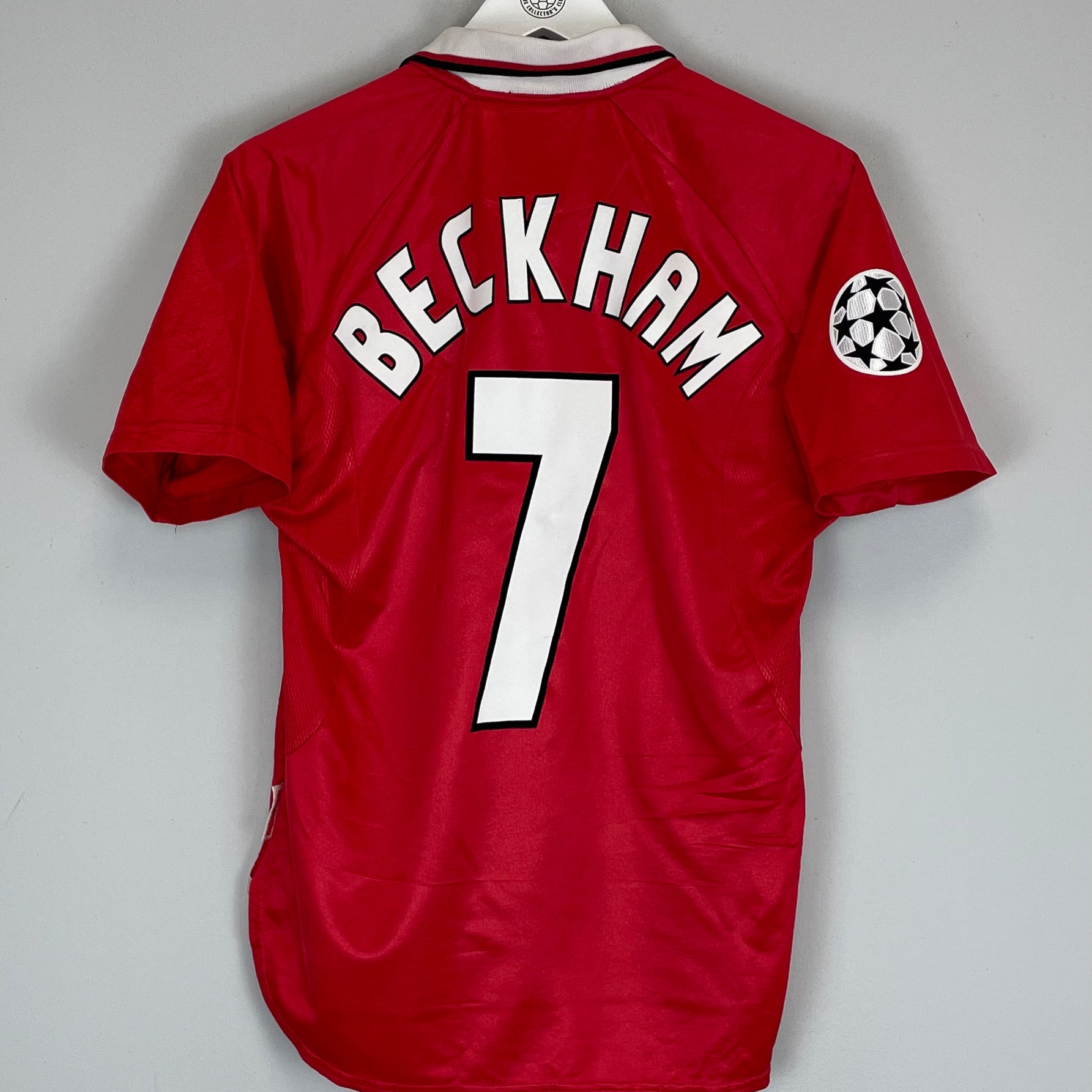 Shop 1999/00 MANCHESTER UNITED BECKHAM #7 C/L HOME SHIRT (S) UMBRO, classic football shirts, vintage football shirts & retro soccer jerseys at Cult Kits