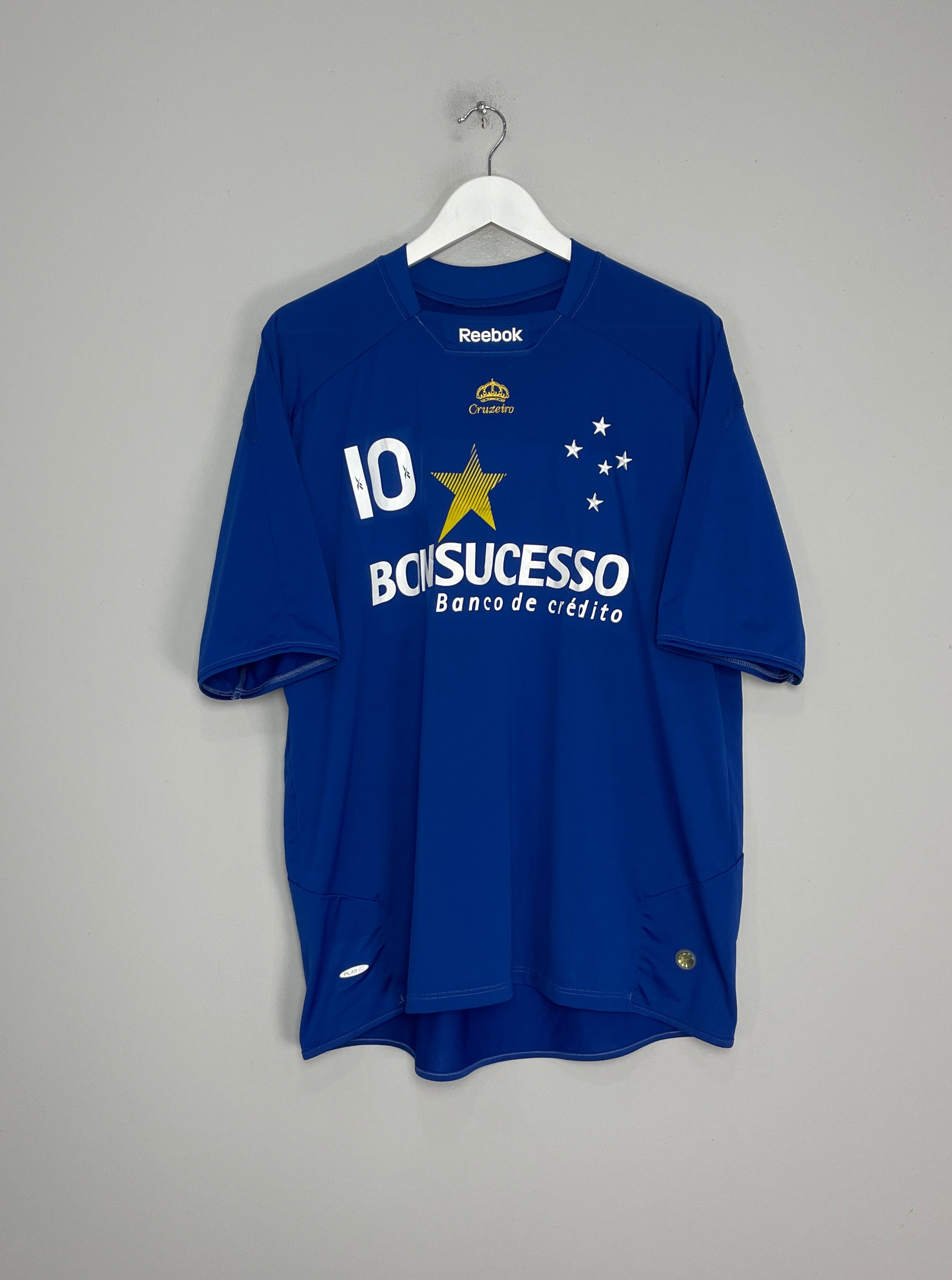 Shop 2009/10 CRUZEIRO #10 HOME SHIRT (XL) REEBOK, classic football shirts, vintage football shirts & retro soccer jerseys at Cult Kits