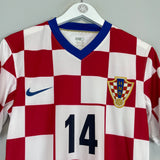 Shop 2008/09 CROATIA MODRIC #14 HOME SHIRT (M) NIKE, classic football shirts, vintage football shirts & retro soccer jerseys at Cult Kits