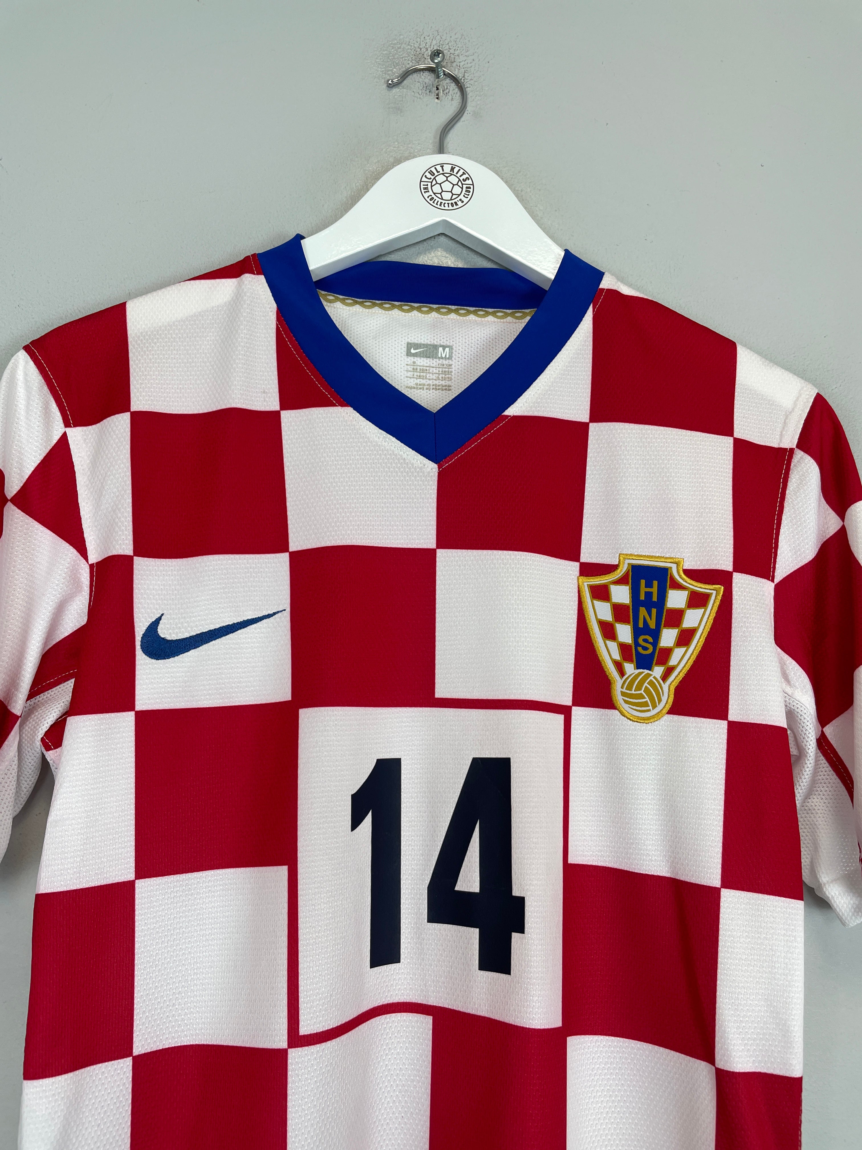 Shop 2008/09 CROATIA MODRIC #14 HOME SHIRT (M) NIKE, classic football shirts, vintage football shirts & retro soccer jerseys at Cult Kits