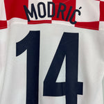 Shop 2008/09 CROATIA MODRIC #14 HOME SHIRT (M) NIKE, classic football shirts, vintage football shirts & retro soccer jerseys at Cult Kits