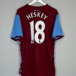 Shop 2010/11 ASTON VILLA HESKEY #18 HOME SHIRT (XL) NIKE, classic football shirts, vintage football shirts & retro soccer jerseys at Cult Kits