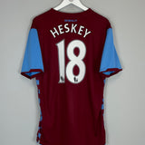 Shop 2010/11 ASTON VILLA HESKEY #18 HOME SHIRT (XL) NIKE, classic football shirts, vintage football shirts & retro soccer jerseys at Cult Kits