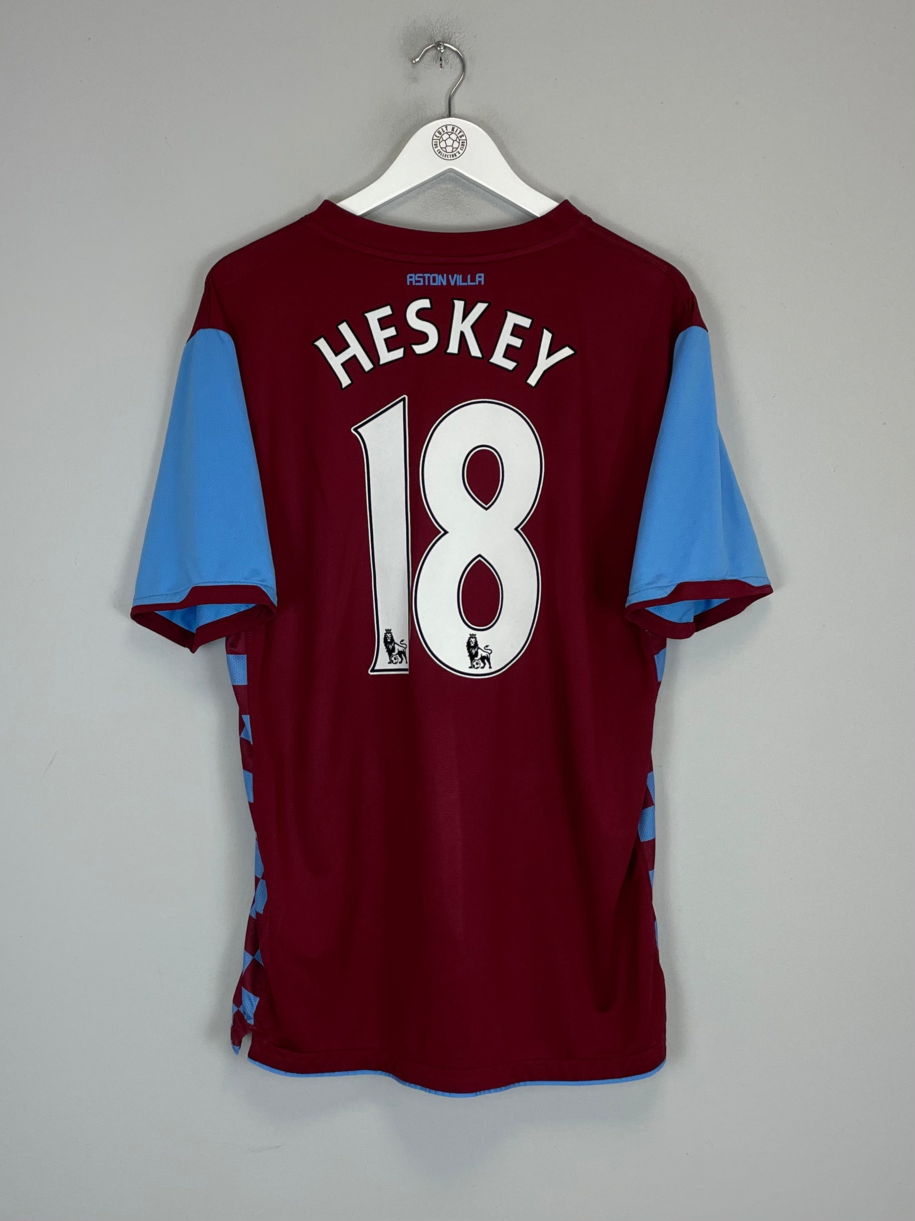 Shop 2010/11 ASTON VILLA HESKEY #18 HOME SHIRT (XL) NIKE, classic football shirts, vintage football shirts & retro soccer jerseys at Cult Kits