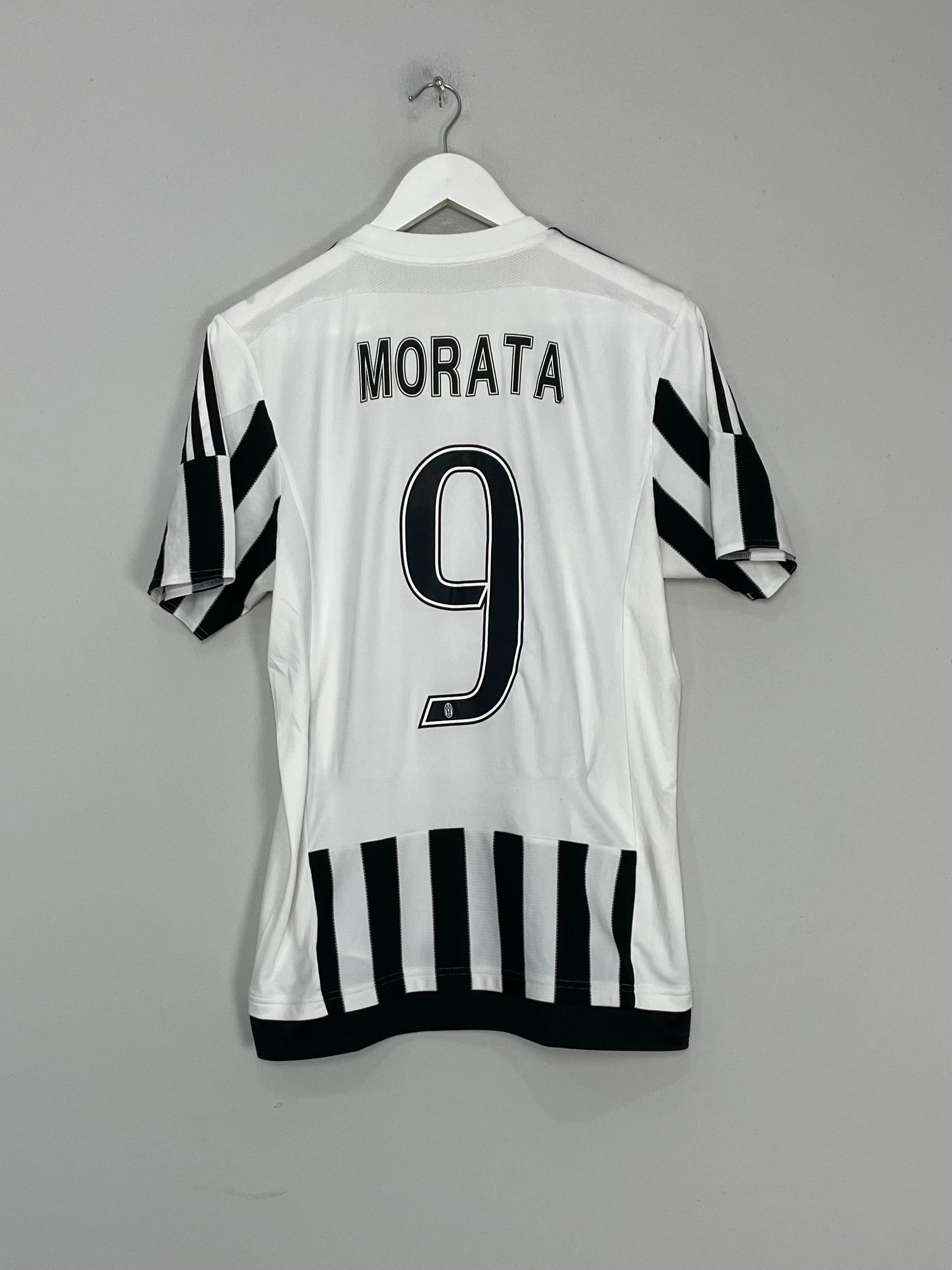 Shop 2015/16 JUVENTUS MORATA #9 HOME SHIRT (M) ADIDAS, classic football shirts, vintage football shirts & retro soccer jerseys at Cult Kits
