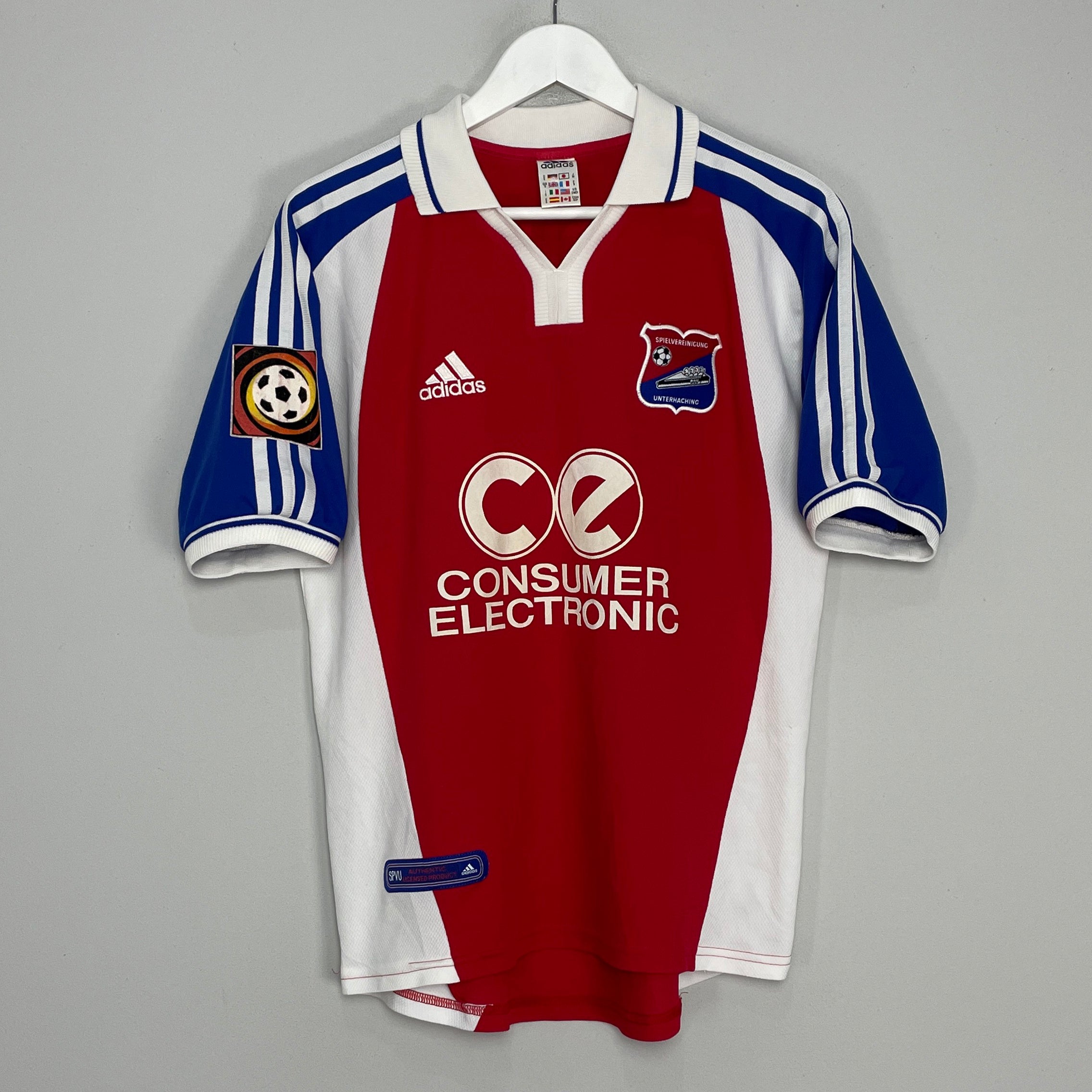 Shop 2000/02 UNTERHACHING OBERLEITNER #10 HOME SHIRT (S) ADIDAS, classic football shirts, vintage football shirts & retro soccer jerseys at Cult Kits