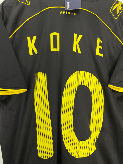 2009/10 ARIS THESSALONIKI KOKE #10 *BNWT* HOME SHIRT (L) REEBOK
