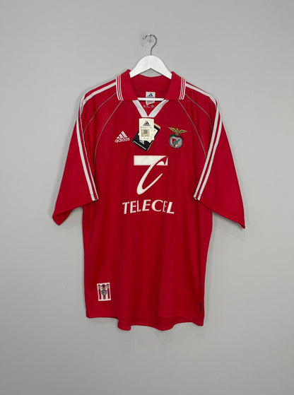 1999/00 BENFICA NUNO GOMES #21 *BNWT* HOME SHIRT (XL) ADIDAS
