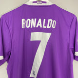 Shop 2016/17 REAL MADRID RONALDO #7 AWAY SHIRT (M) ADIDAS, classic football shirts, vintage football shirts & retro soccer jerseys at Cult Kits