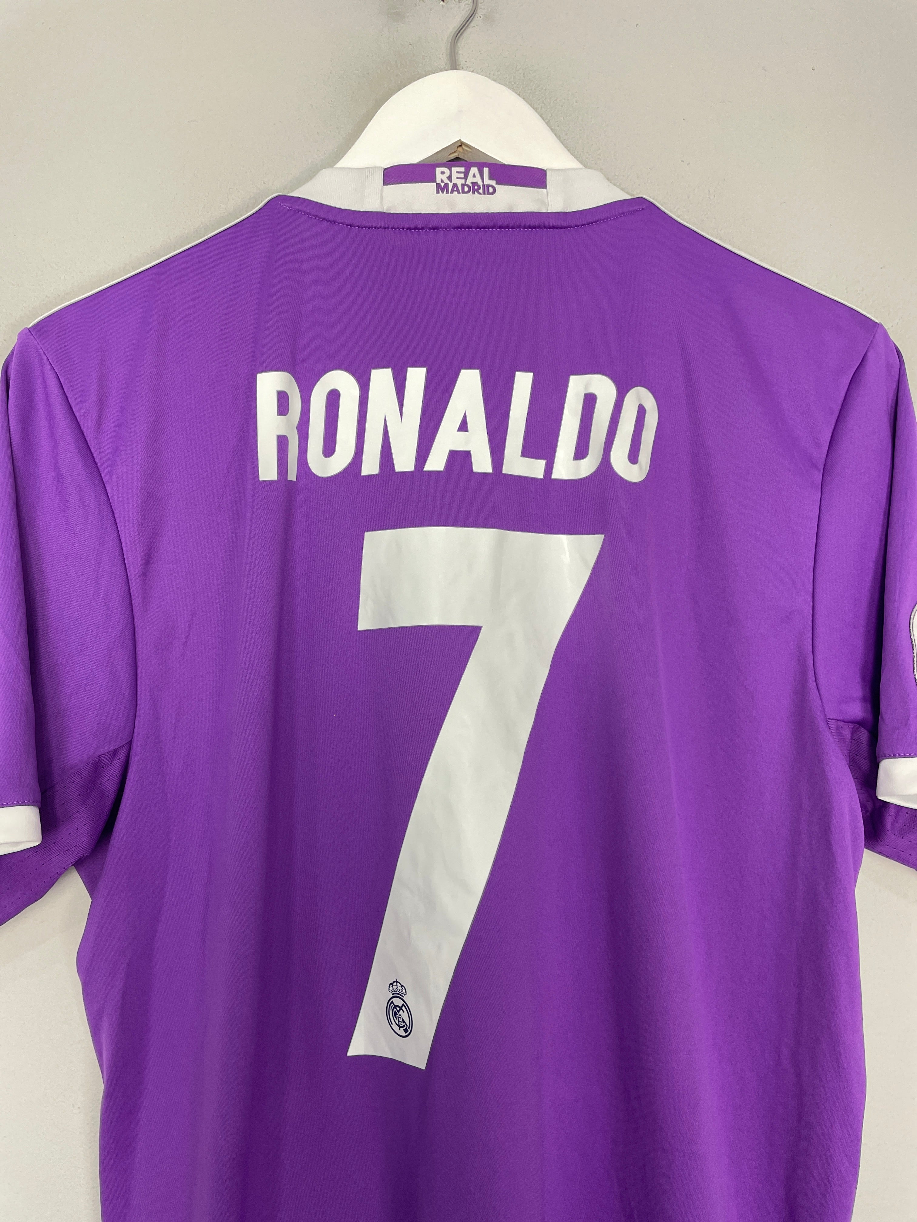 Shop 2016/17 REAL MADRID RONALDO #7 AWAY SHIRT (M) ADIDAS, classic football shirts, vintage football shirts & retro soccer jerseys at Cult Kits